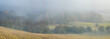 © Mike Mareen - misty autumn morning over the valley, hunting tower on the edge