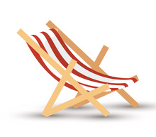 Chair Beach Isolated Icon Vector Illustration Design