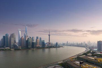 Poster - Shanghai city skyline