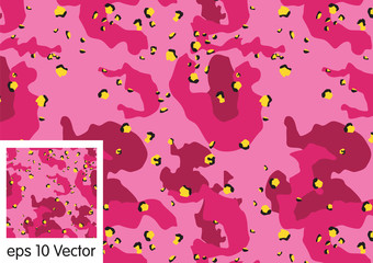 Wall Mural - camouflage pattern, vector