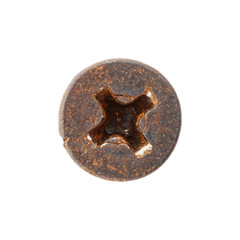 Rusty screw head