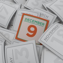 3d Rendering Random Calendar Pages December 9