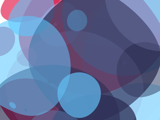 Wall Mural - Abstract colorful background with bubbles of different sizes and shapes. Vector