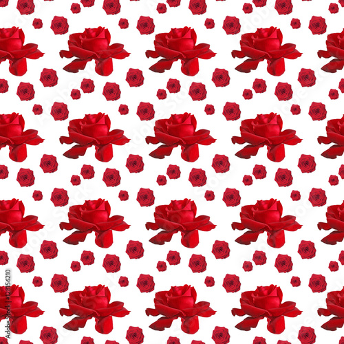 pattern repeat  red rose
