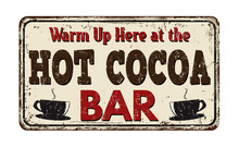 Hot Cocoa Vintage Metal Sign