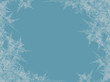 Winter frosted window background. Freeze and wind at the glass. Vector illustration. Design texture