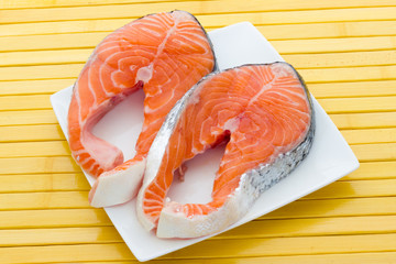 Wall Mural - Salmon steak