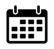 Calendar or appointment schedule flat icon icon for apps and websites 
