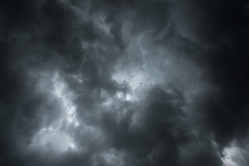 Wall Mural - black clouds high contrast for background