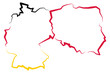 Mapa Polski i Niemiec