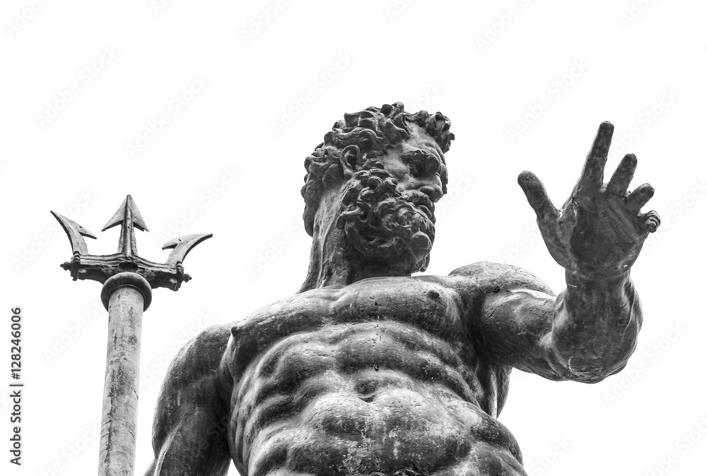 Neptune statue - obrazy, fototapety, plakaty 