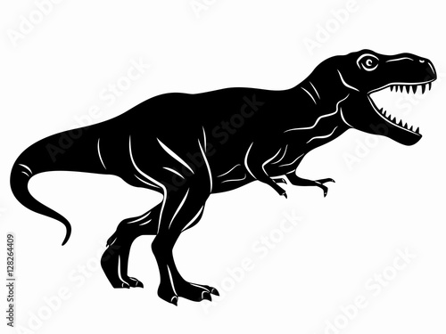 Download silhouette of a tyrannosaurus. vector drawing - Buy this stock vector and explore similar ...