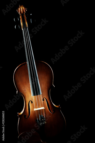 Plakat Instrumenty muzyczne skrzypce izolowane