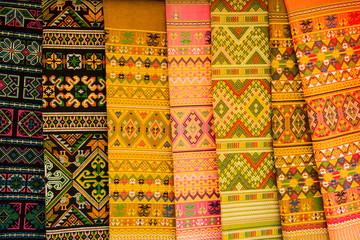 colorful of  thai silk