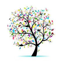 Spring Tree For Your Design