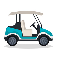 Wall Mural - golf cart isolated icon vector illustration design