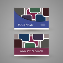 Wall Mural - colorful business or gift card design