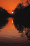 Fototapeta Zachód słońca - ambleside lake district uk