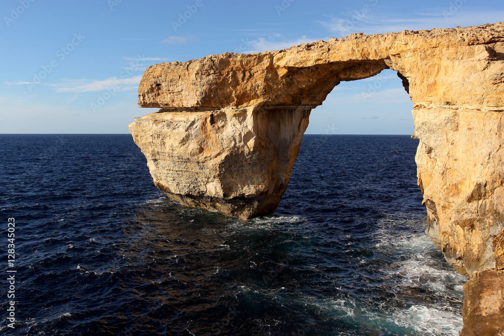 Okno skalne Azure Window na maltańskiej wyspie Gozo - obrazy, fototapety, plakaty 