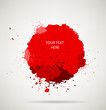 red Ink splats with text space. vector ink splashes.