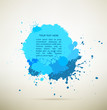blue Ink splats with text space. vector ink splashes.
