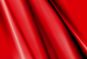 Wall Mural - Abstract red background of colorful silk cloth