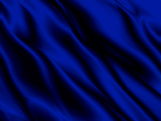 Abstract dark blue background of colorful silk cloth