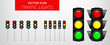 Signal road light traffic, urban & semaphore icon - Vector icon pack VOL.1