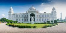 Panoramic Image Of Victoria Memorial, Kolkata