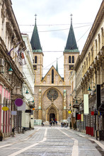 The Sacred Heart Cathedral In Sarajevo
