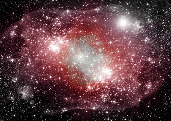 Wall Mural - galaxy in a free space