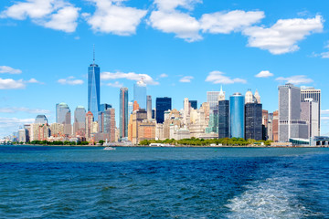 Canvas Print - The Lower Manhattan skyline in New York City