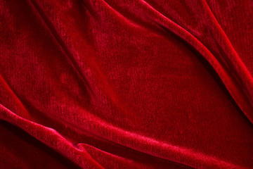 red silk velvet close-up