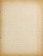 Accurate vintage lined paper empty background