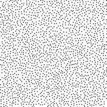 Seamless Black, White Abstract Pattern With Circles. Memphis Style, 80th.