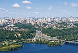 Fototapeta Paryż - Aerial view of the city. Kiev, Ukraine. Kyiv, Ukraine