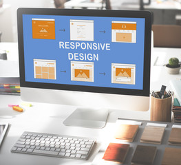 Wall Mural - web template website design concept