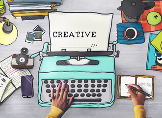 Poster - creativity creative ideas imagination inspiration design concept