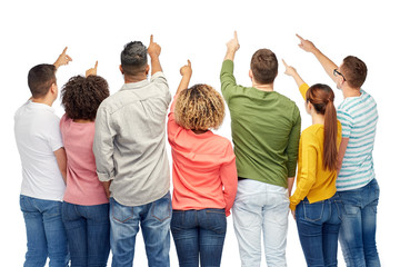 Poster - group of people pointing to something