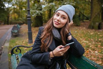 Sticker - Fashion girl with phone