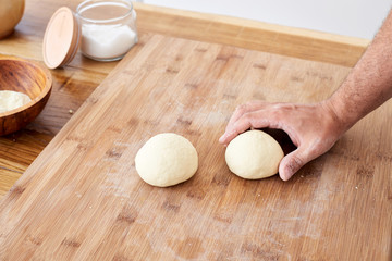 Making handmade pasta