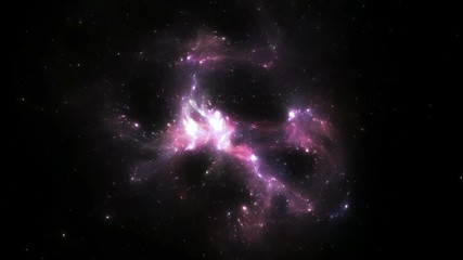 Wall Mural - time lapse video from dynamic space nebula