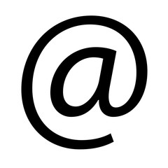 Wall Mural - email web icon flat design style. email web sign.