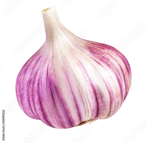 Cuadros en Lienzo garlic isolated on white