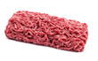 block of raw mince beef