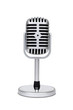 © Piotr Pawinski - Vintage classic microphone isolated on white background with clipping path.
