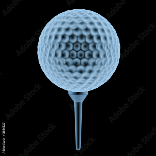 x ray golf ball on tee Buy this stock photo and explore similar