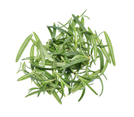 Wall Mural - Rosemary, Pile of rosemary leaf  isolated on white background, T