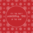 © Designec - Pattern with snowflakes. Greeting card. New Year and Merry Christmas cards. Vector illustration.