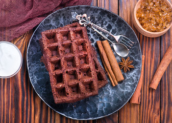 Canvas Print - chocolate wafer